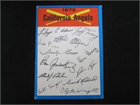 1973 TOPPS CALIFORNIA ANGELS TEAM CL