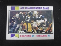 1973 TOPPS #138 AFC CHAMPIONSHIP GAME