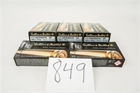 100RNDS/5BOXES OF SELLIER&BELLOT 6.5CM 156GRAIN SP