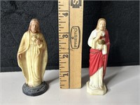 Small Molded Jesus Figurines (2)