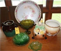 Assortment of glassware and decor