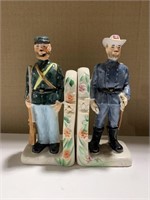 Ceramic Civil War Character Bookends