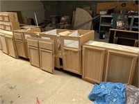 Unfinished Kitchen Cabinets, some water damage