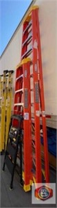 3 pcs mix ladders; Werner 12 ft, Werner 8 ft,