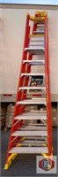 2 pcs mix ladders; 12 foot, 8 foot ladders
