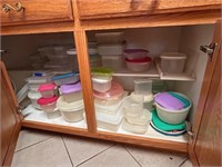 Cabinet of Asst. Tupperware