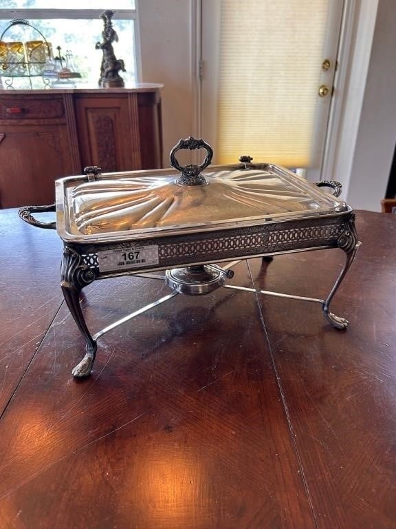 Silver Chafing Dish Holder