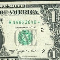 **STAR** $1 1963 (JOSEPH BAR) Federal Reserve Note