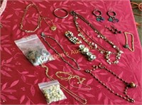 estate jewelry lot necklaces, earring etc!