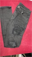 Black jeans w/ rubber "rips" size 30