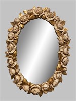 VINTAGE FLORAL WALL MIRROR