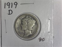 1919-D Mercury Dime