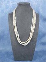 Faux Pearl Strand Necklace