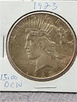 1923 Peace Silver Dollar.   Look at the photos