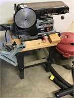 Delta belt/disc sander with Shop Vac