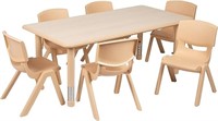 6 Stackables Chairs For Kids  (peach Color)