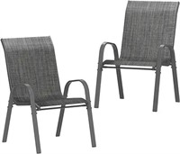 Amopatio Patio Chairs Set Of 2, Breathable Garden