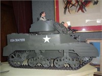 Oversized Gi Joe 20Th Century Tank Battery Operate