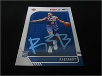 RJ Barrett Signed Trading Card RC FSG COA