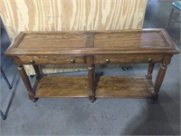 Two drawer Sofa table, 25”T x 51”L x 14”D