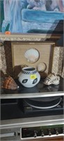 Vase and shell collection