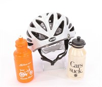 Bell Variant Bicycle Helmet & Water Bottles Lot