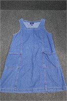 Vintage Original TY Wear Denim Romper Size 16