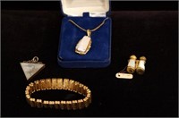 Antique Gold Pendants, bracelet & charm