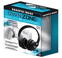 Sharper image ownzone wireless tv headphones