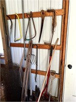 2 Walls of Yard Tools (as pictured)
