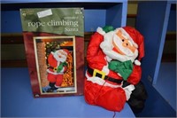 Rope Climbing Santa With Box