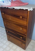 4-Drawer Wood Chest w/Towels & Linens
