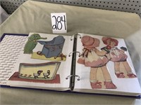 BINDER OF DOLL CUT OUTS AND READINGS
