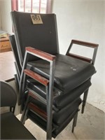 For matching black and wood trim chairs