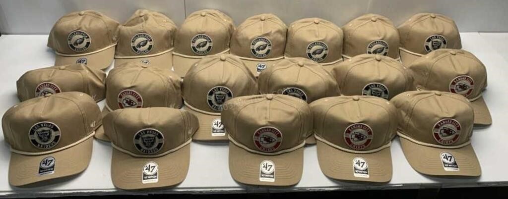 Lot of 18 NFL Hats - NEW $865
