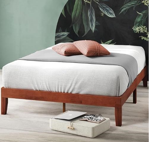 ZINUS Wen Wood Platform Bed Frame, Queen