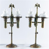 PAIR OF STUDENT LAMPS