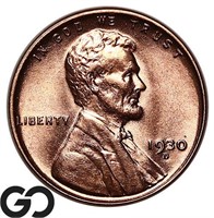 1930-D Lincoln Wheat Cent, Near Gem BU++/Gem BU