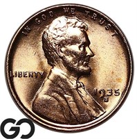 1935-S Lincoln Wheat Cent, Gem BU+ Lustrous Beauty