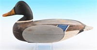 New Jersey carved Mallard Drake decoy in