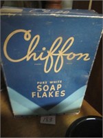 Vtg. Chiffon Pure White Soap Flakes Advertising Bx