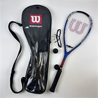 Wilson Ti Power Titanium Squash Racket & Case