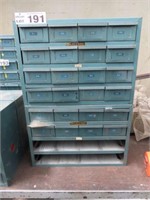 2 Rota 16 Drawer Small Parts Cabinets As Is