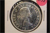 1964 Uncirculated Canada Silver Dollar