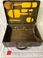 Vintage Women's Vanity Set with Travel Box