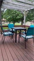 PATIO SET-TABLE AND 4 CHAIRS