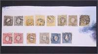 Portugal Stamps 1866 issue with shade varieties, #