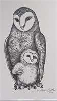 OWL SKETCHES BY LINDA BUTLER 2016