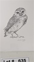 OWL SKETCHES BY LINDA BUTLER 2012