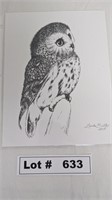 OWL SKETCHES BY LINDA BUTLER 2015